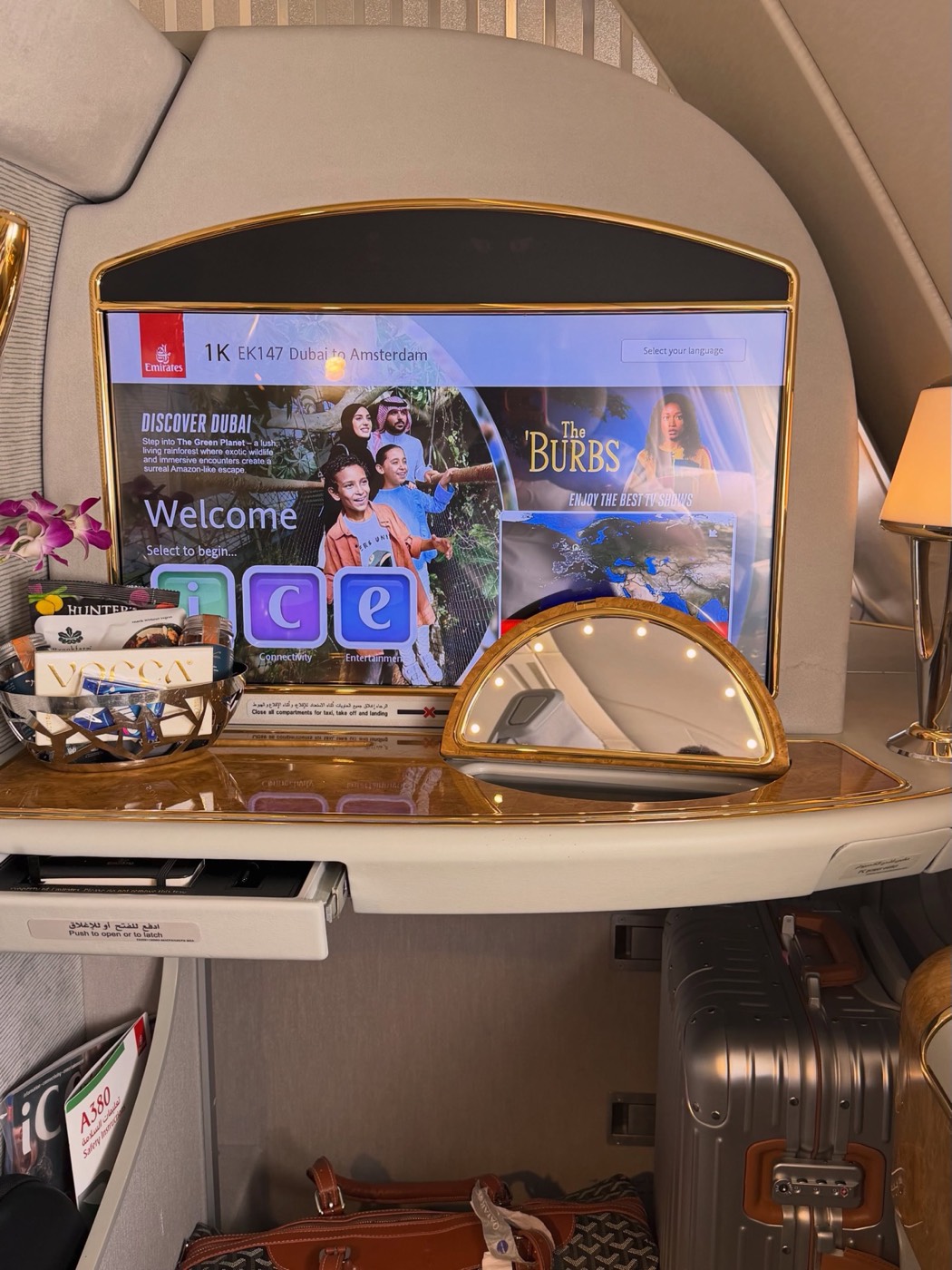 Zion Fajemilugba travelling from Dubai to Amsterdam